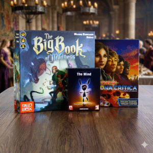 Kit Cooperativos - Irmandade da Távola: Pandemic Zona Crítica, The Big Book of Madness e The Mind